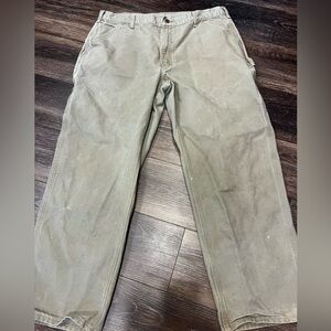 Carhartt Duck Canvas Original Dungaree Fit Carpenter Pants B11 DES size 40x32